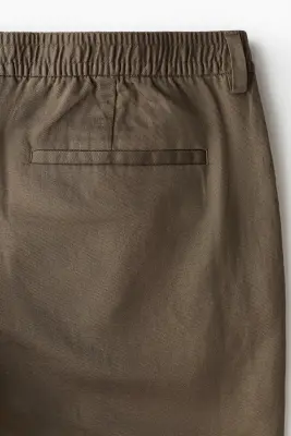 Short Relaxed Fit en lin mélangé - Marron — photo 4