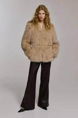 Veste à manches bouffantes - Beige — photo 2