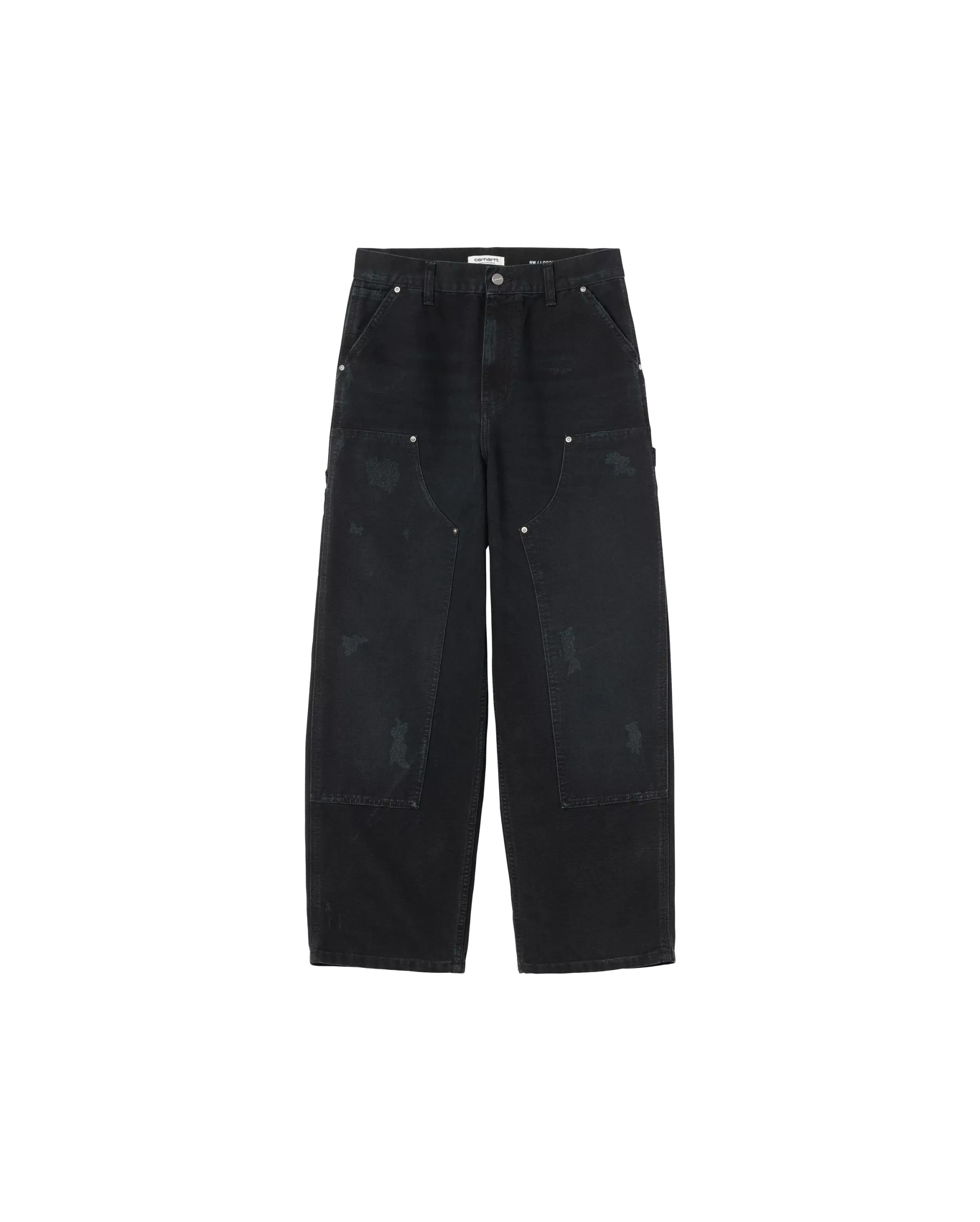 Brandon Double Knee Pant Blue Grind Wash Femme