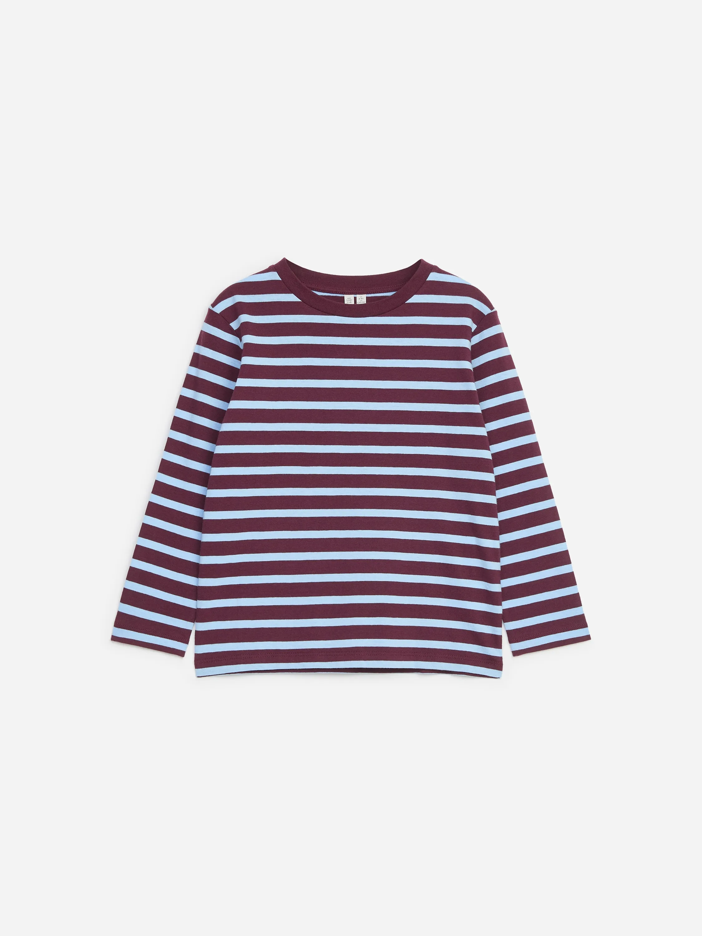 T-shirt à manches longues, lot de 2 - Bleu/Bordeaux