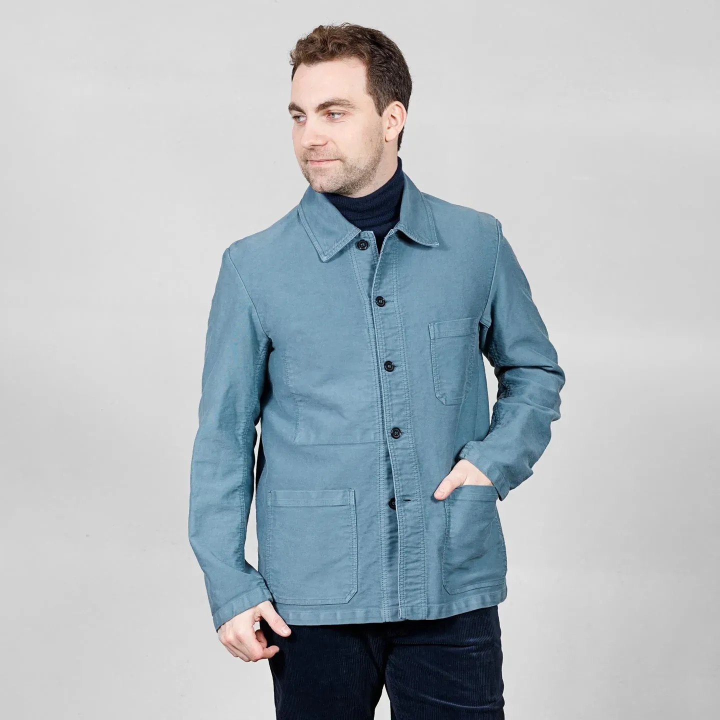 Veste Workwear en Moleskine en Coton Bio 4M/5 - Thym