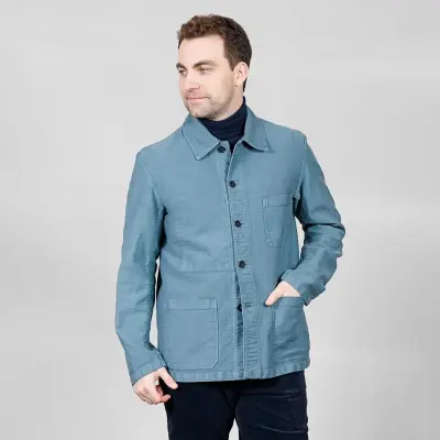 Veste Workwear en Moleskine en Coton Bio 4M/5 - Thym — photo 1
