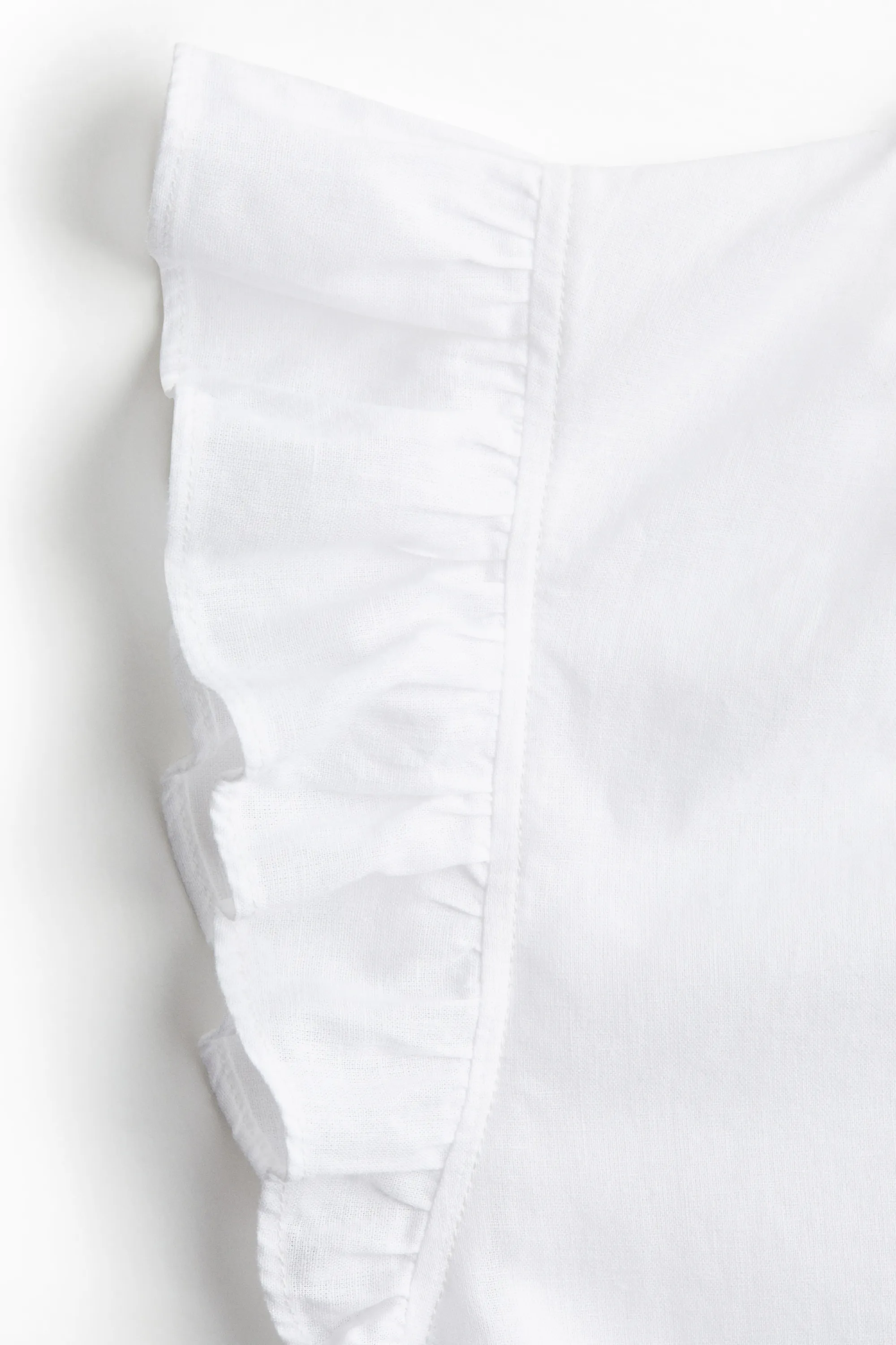 Blouse en lin mélangé - Blanc
