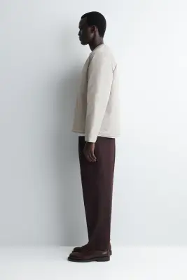 VESTE MATELASSÉE RÉVERSIBLE - GRIS CLAIR — photo 1