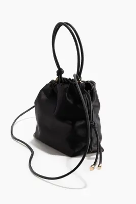 Sac crossbody avec cordon de serrage - Noir — photo 1