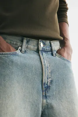 Baggy Jeans - Bleu denim délavé — photo 2