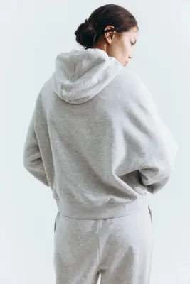Hoodie - Gris clair chiné — photo 4