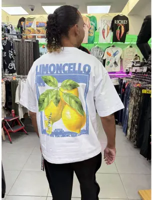 T-shirt oversize citronnier