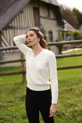 Christin Wool Sweater - Cream — photo 3