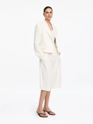 Blazer en lin - Blanc — photo 3