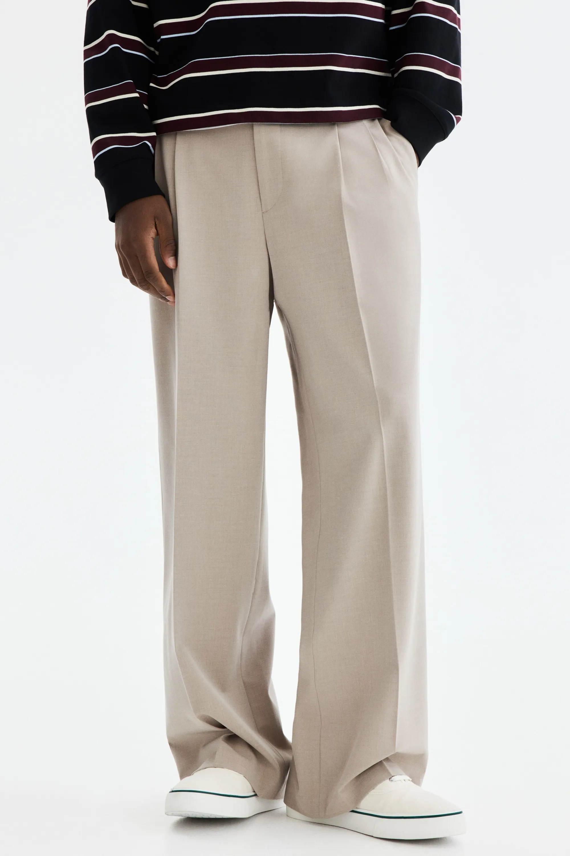 Pantalon chic Loose Fit - Beige