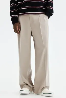 Pantalon chic Loose Fit - Beige — photo 1