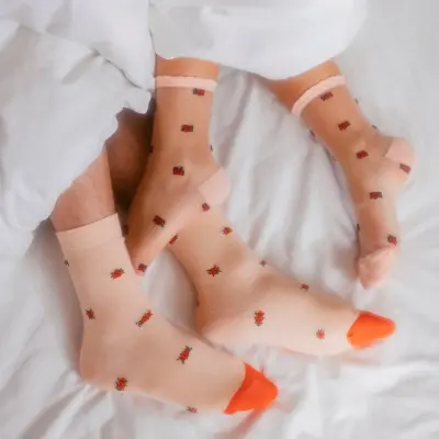 Chaussettes transparentes Coccinelle Coucou Suzette — photo 3