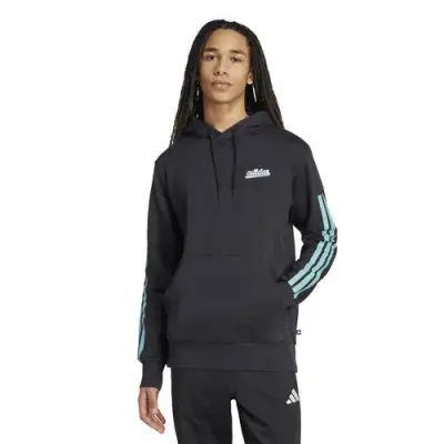 ADIDAS SWEAT CAPUCHE Noir — photo 1