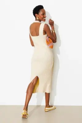 Robe-tube en maille Femme — photo 4