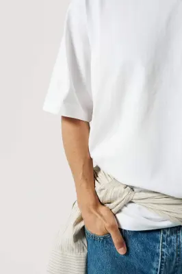 Le t-shirt oversize - Blanc — photo 3