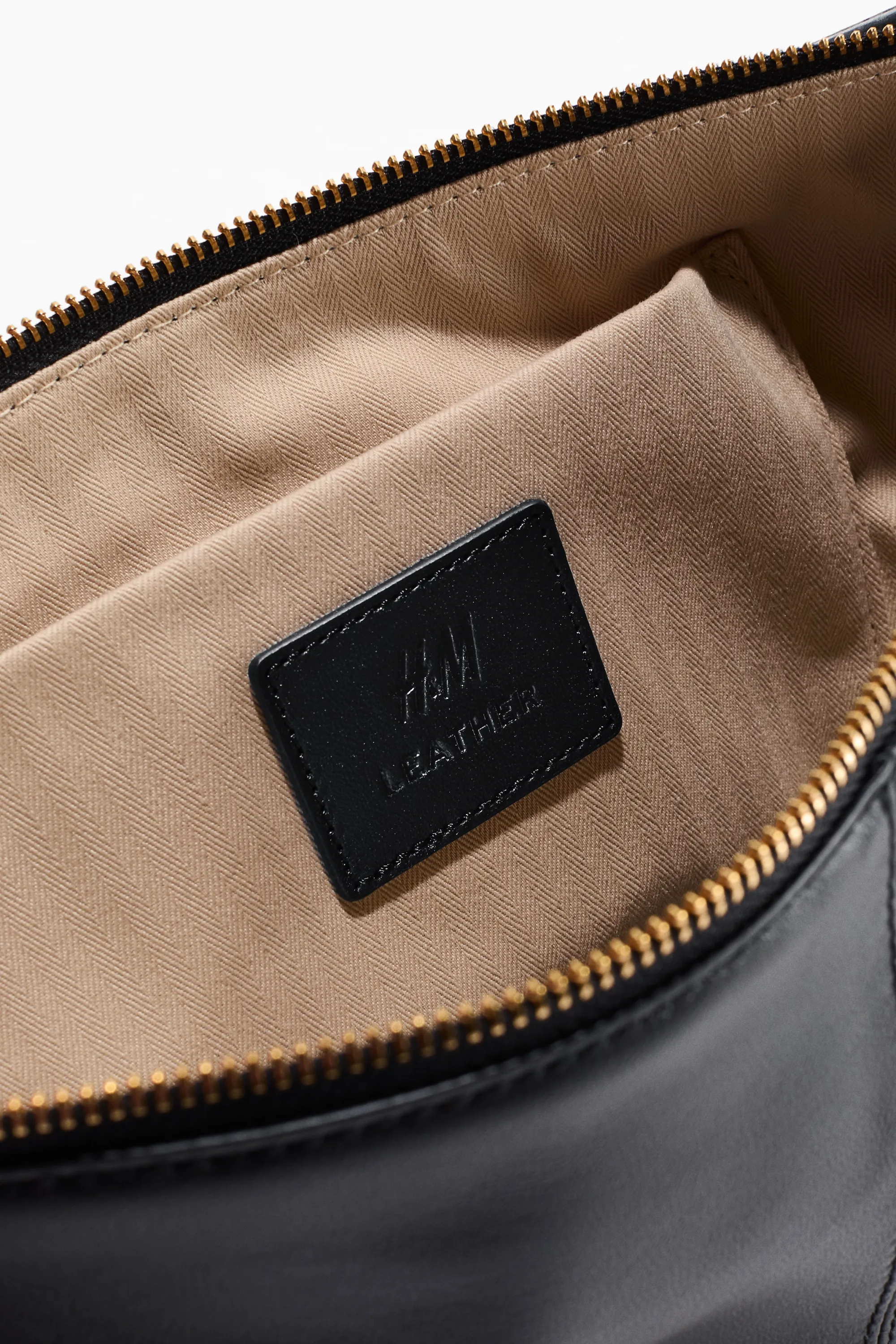 Sac crossbody en cuir - Noir