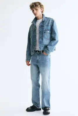 Veste Trucker en denim - Bleu denim — photo 2