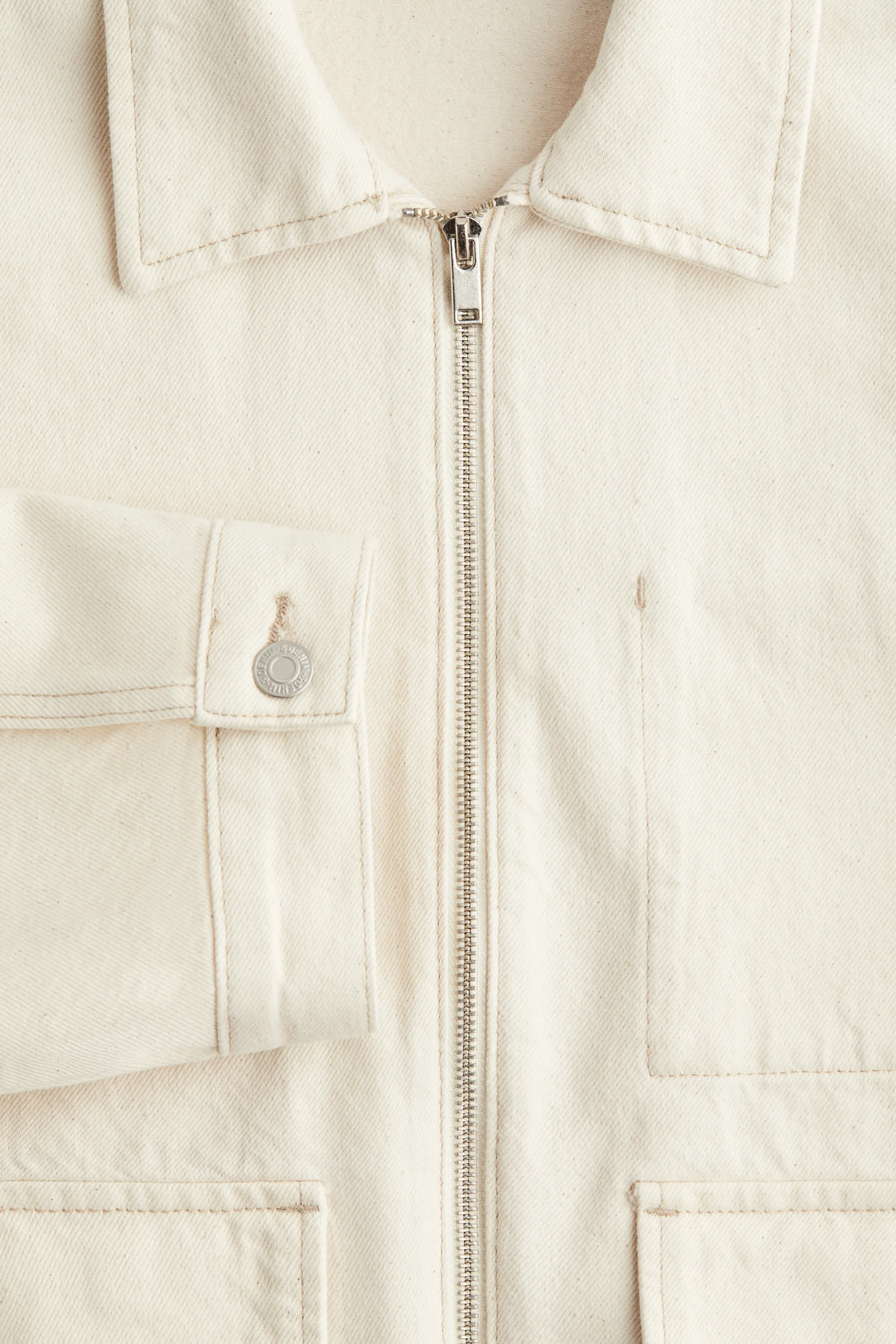 Veste en denim - Crème