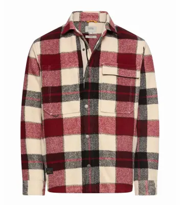 CAMEL ACTIVE VESTE DOUBLEE CARREAUX Bordeaux — photo 2