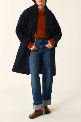 Manteau Yasmine Marine — photo 1