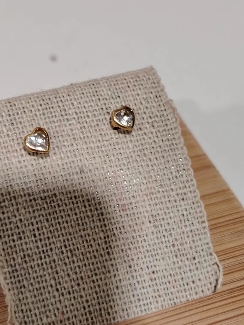 Boucles d'oreilles coeur zirco