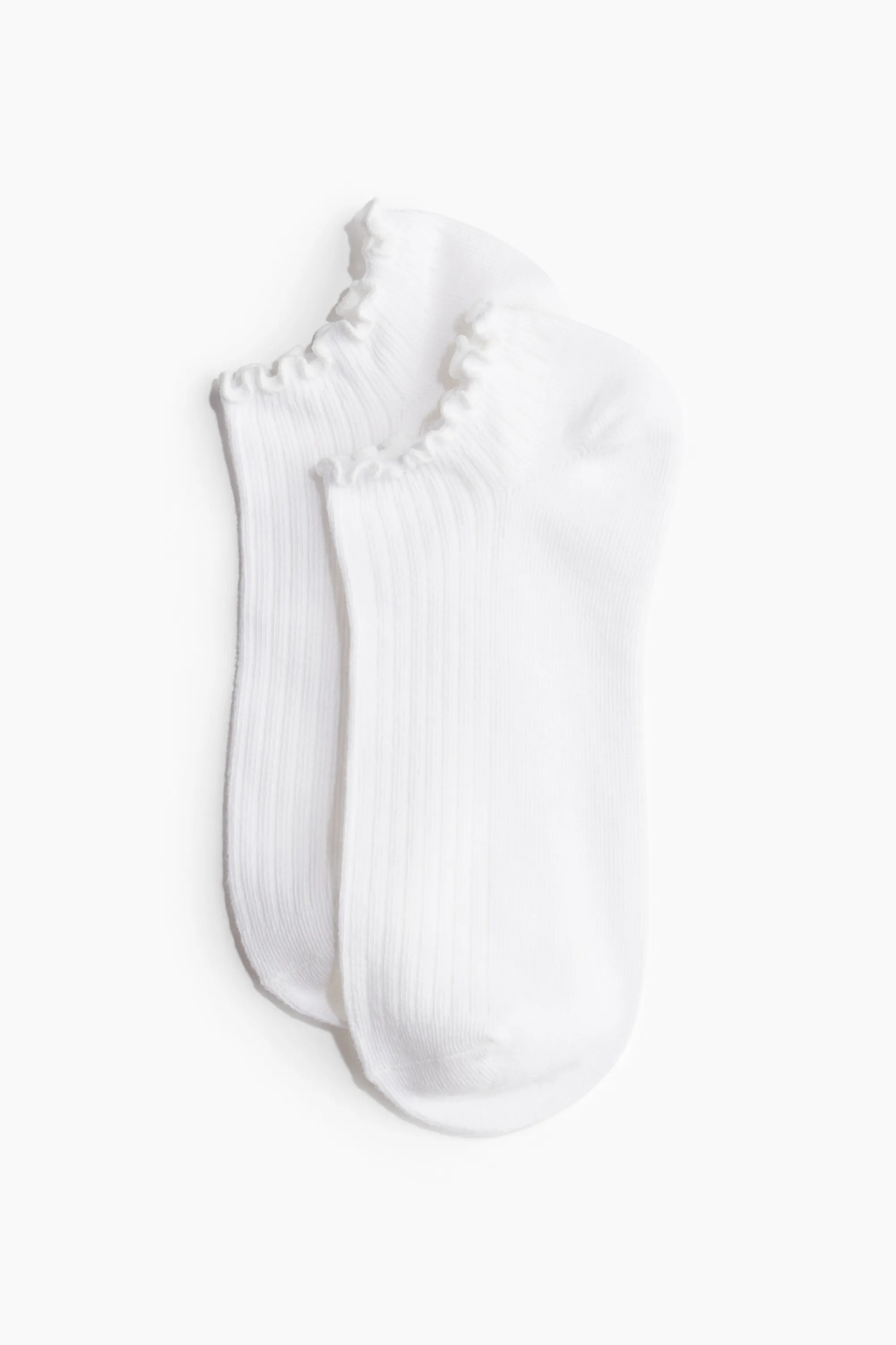 Lot de 5 paires de chaussettes sans tige - Blanc