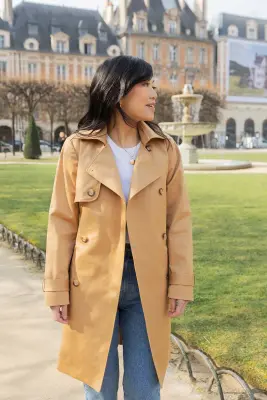 Trench Geri - camel — photo 5