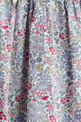 Robe en popeline de coton - Violet clair/fleuri — photo 3