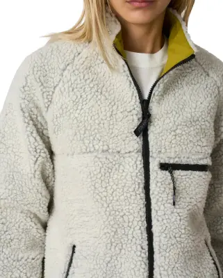 Thermal Fleece Reversible Jacket Natural Chartreuse — photo 4