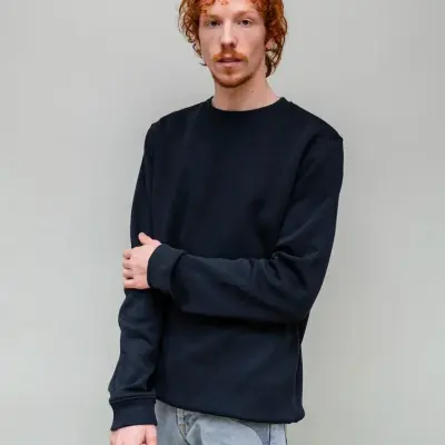 Sweat homme Alex molletonné bleu marine — photo 2