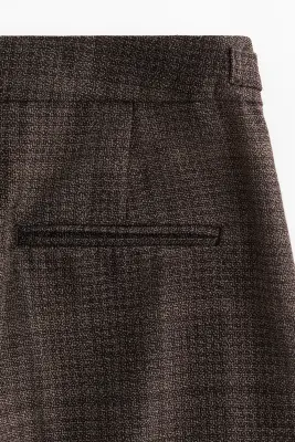 Pantalon chic - Marron foncé/carreaux — photo 3