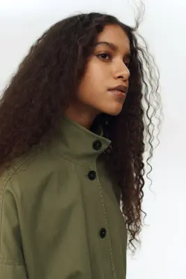 Veste en twill - Vert kaki — photo 3