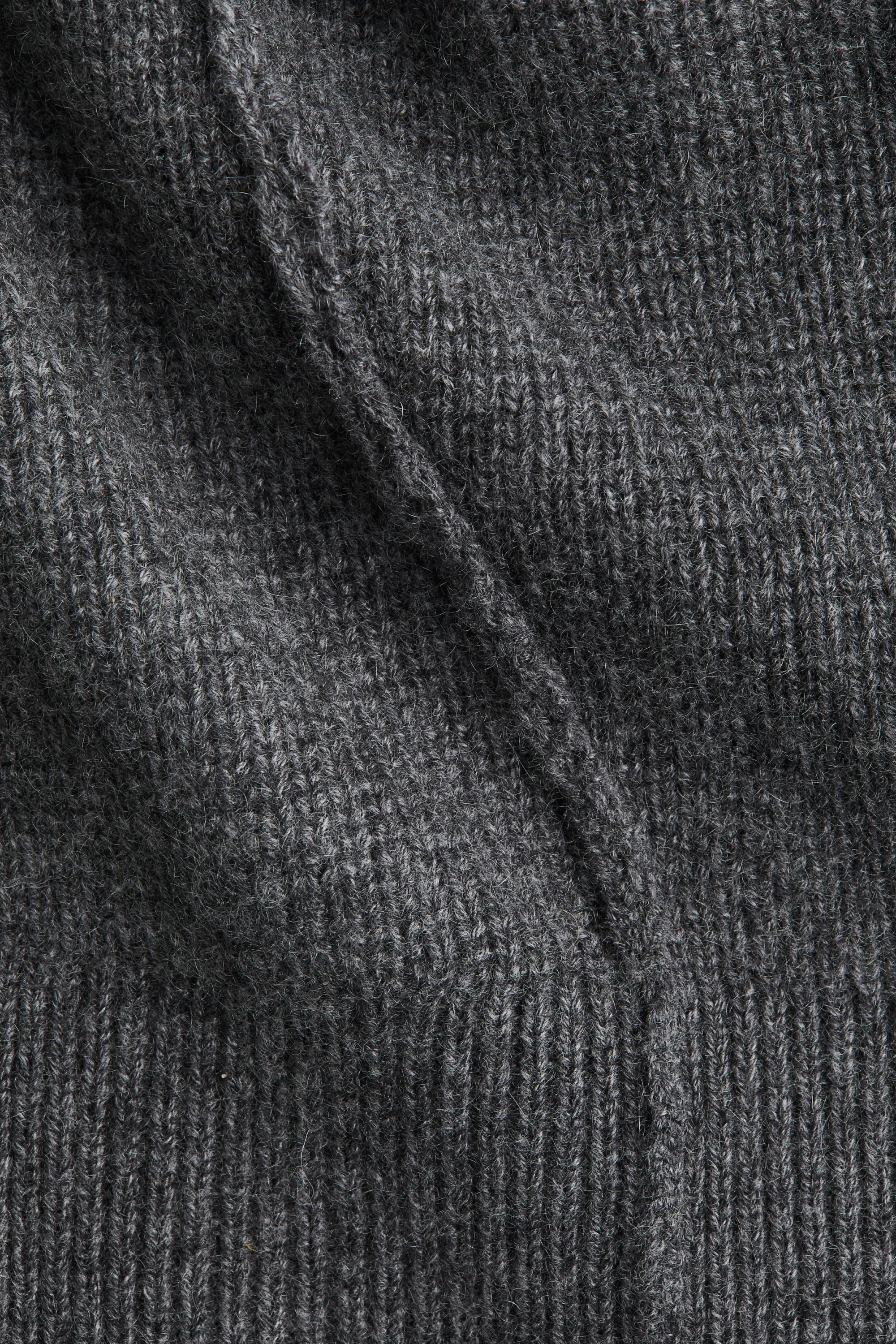 Gilet en cachemire structuré - Gris foncé chiné