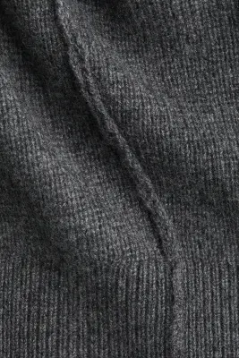Gilet en cachemire structuré - Gris foncé chiné — photo 1
