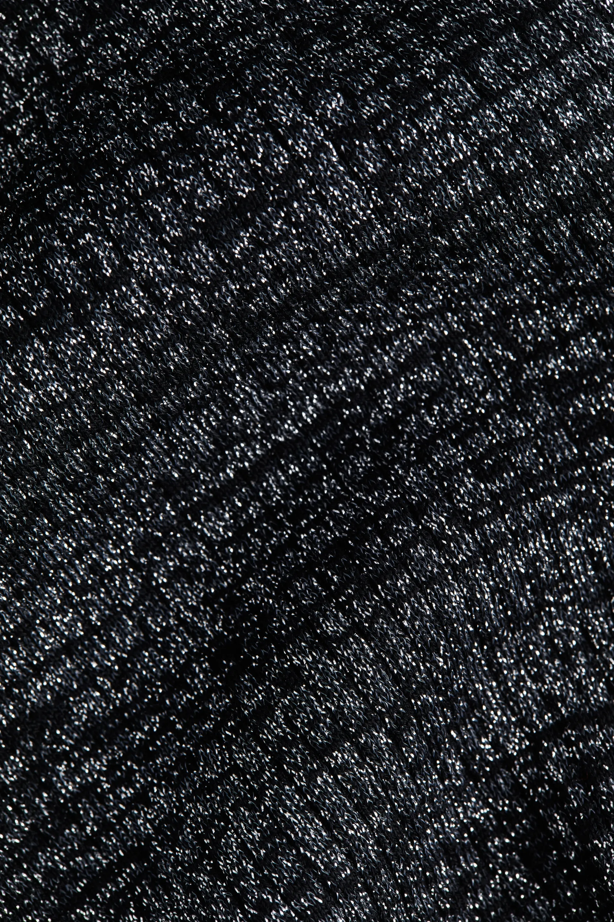 Robe épaules nues scintillante - Noir/scintillant