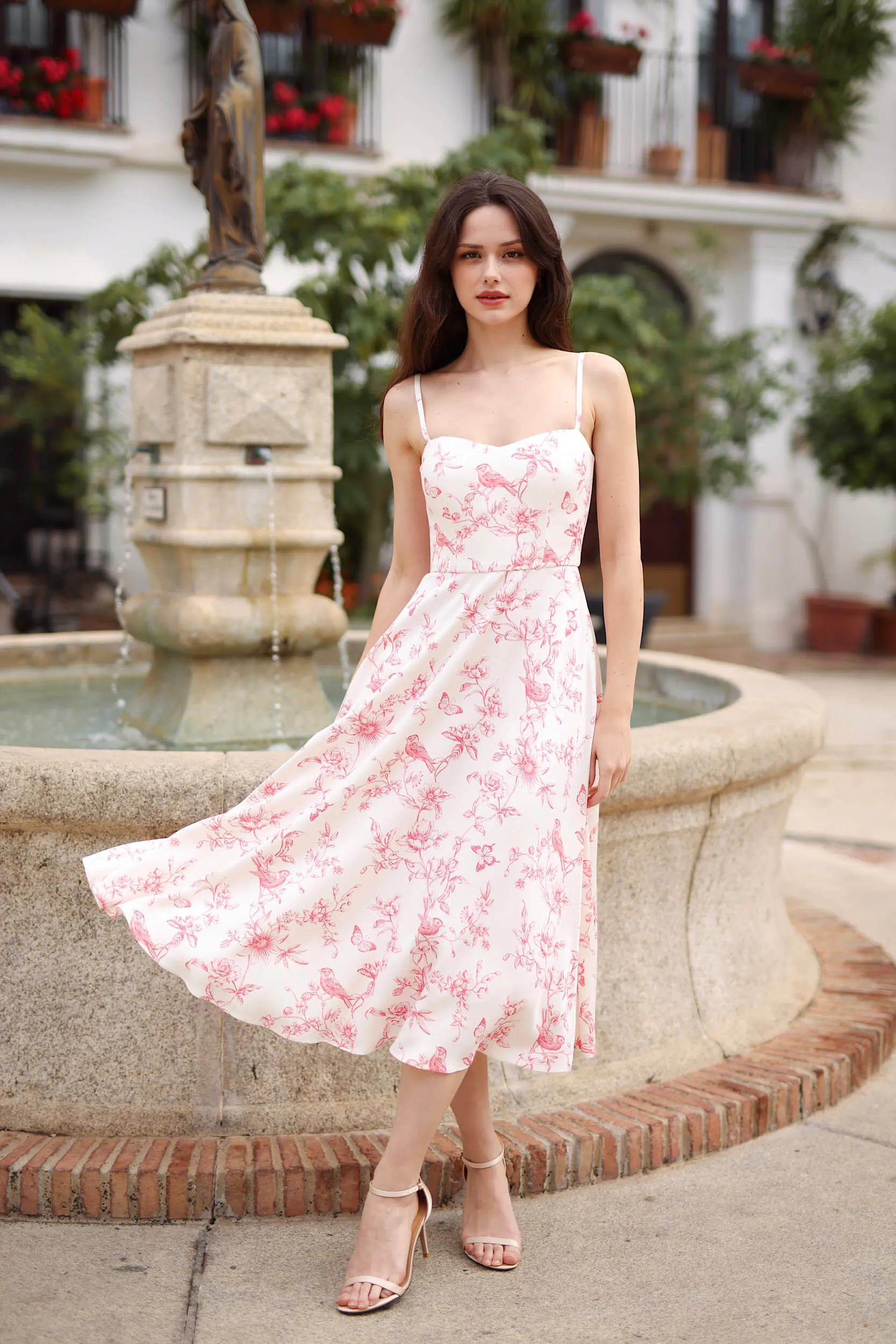 Barbie Corset Dress - Rose Toile de Jouy