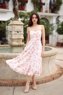 Barbie Corset Dress - Rose Toile de Jouy — photo 1