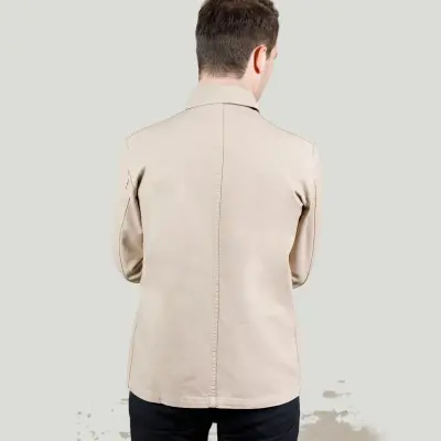Veste de travail authentique coton bio 1G/5C - Craie — photo 3