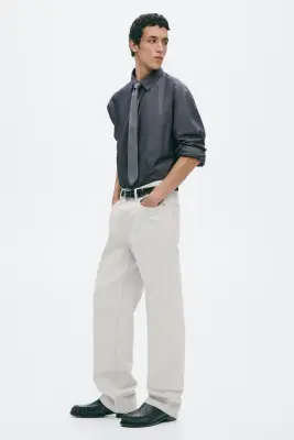Straight Regular Jeans - Blanc denim — photo 3