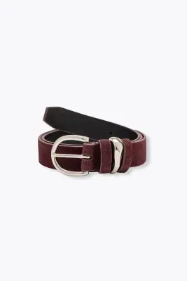 Ceinture en cuir suédé Femme