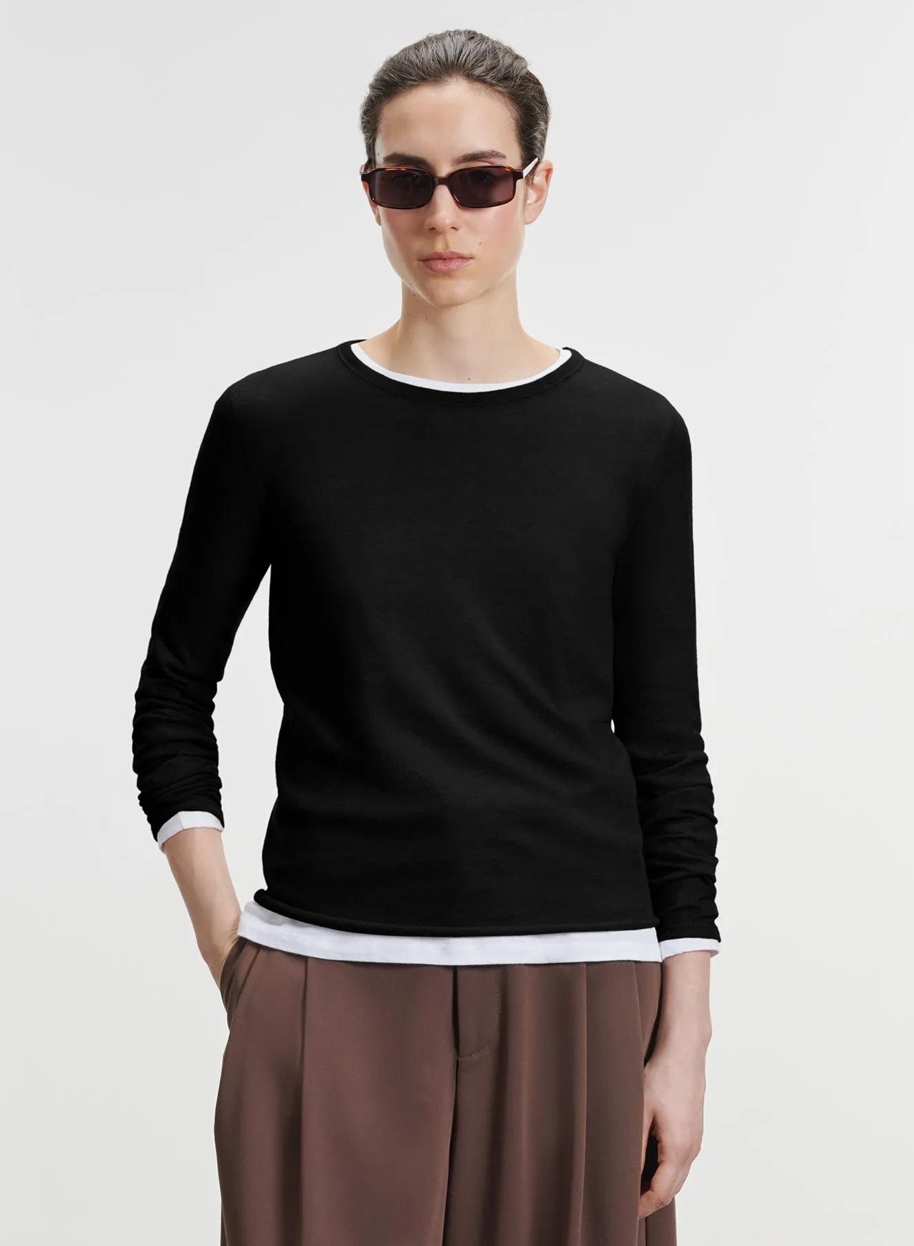 T-shirt en cachemire