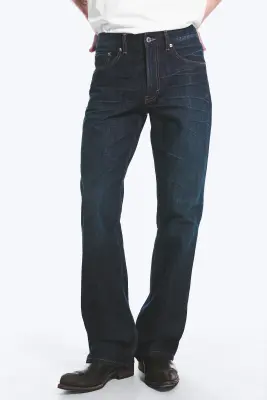 Jean bootcut décontracté taille mi-haute Mercury - Bounty Blue - Bleu foncé — photo 2