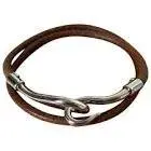 Bracelet cuir marron jumbo