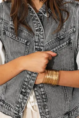 Veste jean sans manches LEONIE — photo 5