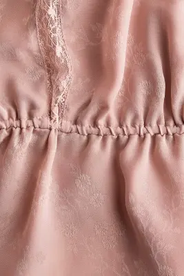 Blouse avec dentelle - Rose ancien — photo 5