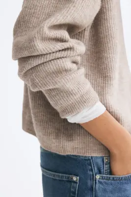 Pull - Taupe clair — photo 2
