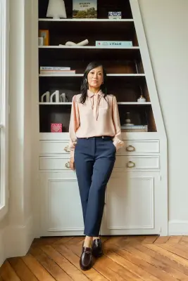 Pantalon Sacha - bleu marine — photo 2