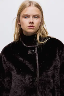 Veste duveteuse - Marron foncé — photo 3