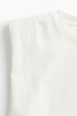 Robe sans manches à épaulettes - Blanc